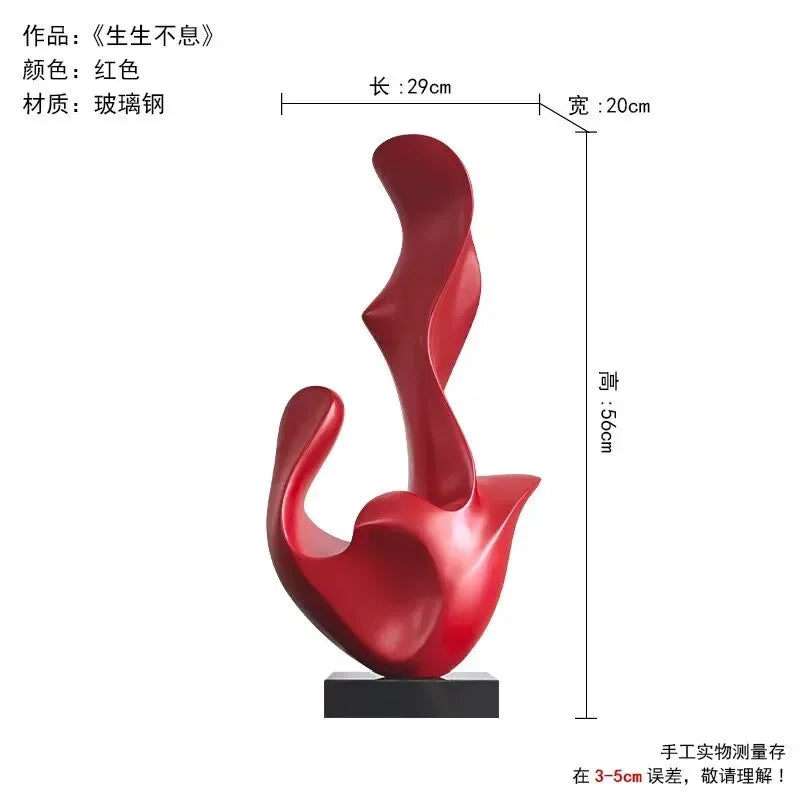 sculpture abstraite bronze patiné marbre blanc salon décoration nouvelle année noël mariage anniversaire valentin