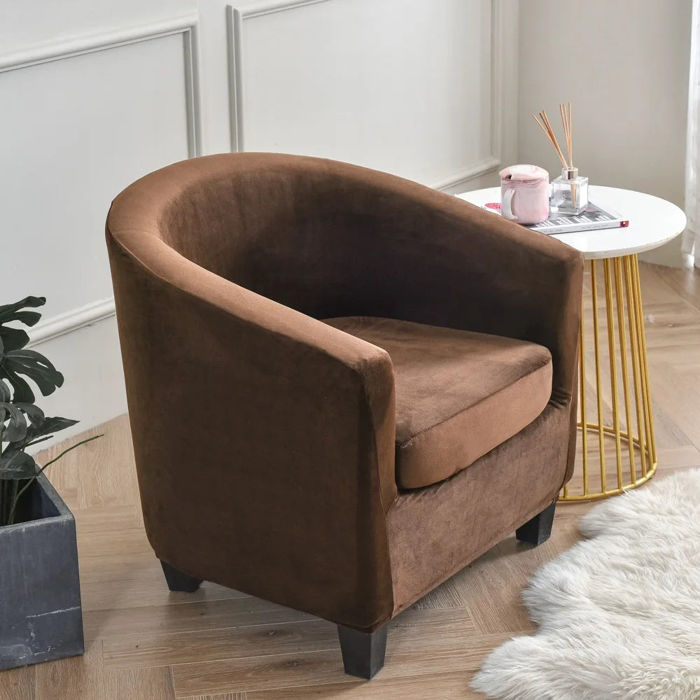 housse fauteuil velours doux moderne jaune protection extérieure intérieure lavable machine adaptable salon