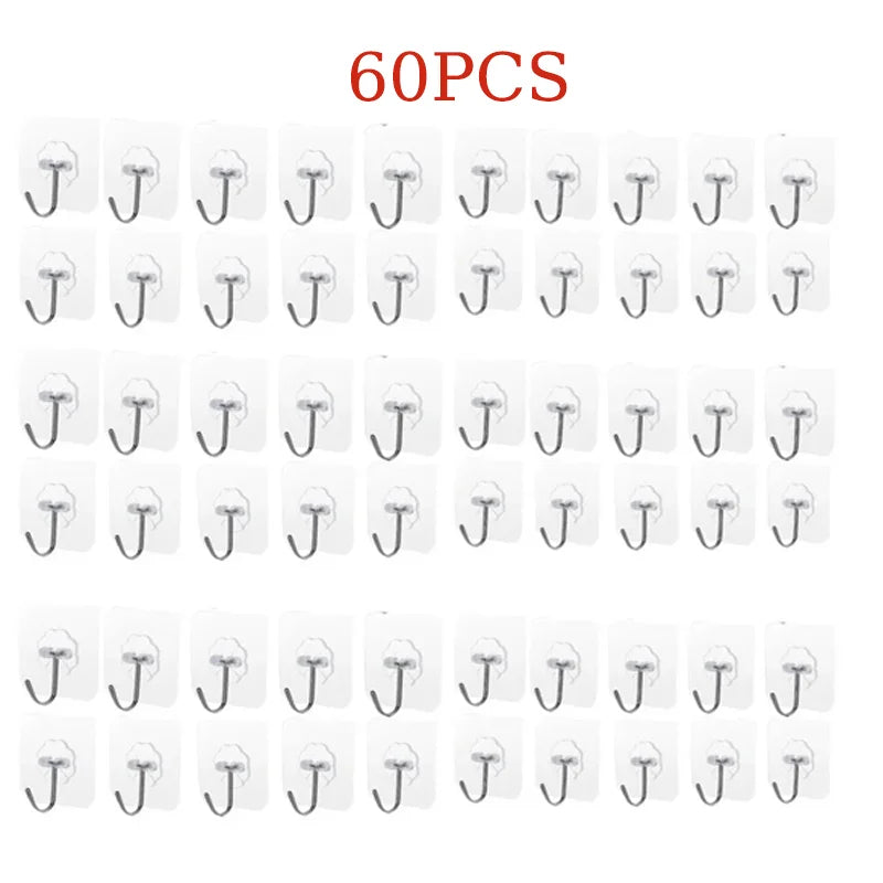 porte sacs adhésifs porte objets transparents utilisation multiple support charge lourde cuisine salle bain