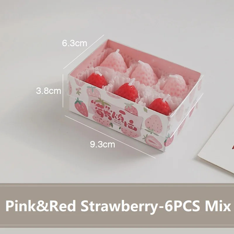 bougies parfumées fraises rose rouge aromathérapie décoration maison créative box cadeau