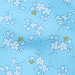 tissu coton biodegradable 160x50cm floral rose clair violet jaune bleu ciel classique