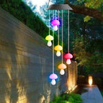 Mobile lumineux solaire multicolore figurines animales deco balcon jardinextérieur led