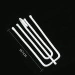 clips métalliques inoxydables moderne argentés lisses 15 pièces 30 pièces 60 pièces