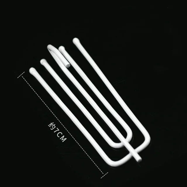 clips métalliques inoxydables moderne argentés lisses 15 pièces 30 pièces 60 pièces