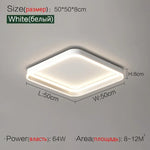 lampe led moderne rectangulaire blanc éclairage quotidien télécommande 40cm 50cm 90cm chambre salon