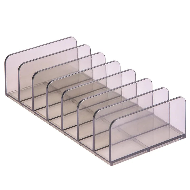 boîte rangement cosmétiques transparente moderne palette fards poudre parfum sans fixation plastique