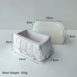 cache plantes forme voiture camion train blanc rose vert vintage rétro