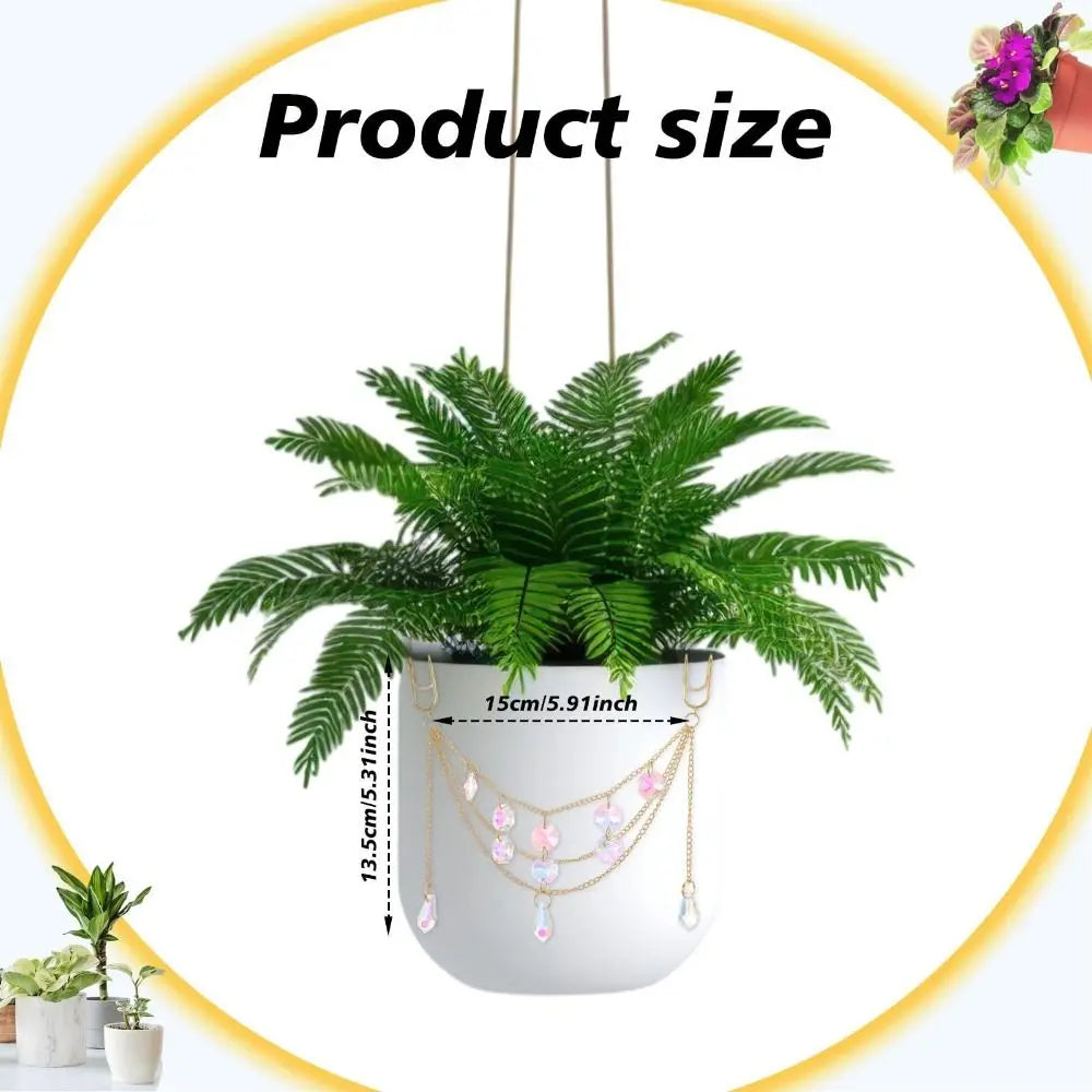 décoration plante transparentes dorées pendeloques motifs floraux élastique moderne soleil papillon cœur