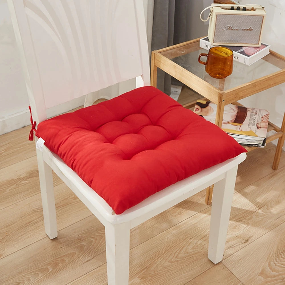 coussin carré moderne rose clair uni lavable amovible anti dérapant mousse pu tissu 40x40cm