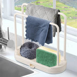 porte serviettes cuisine gris clair moderne utilisation multiple brosse vaisselle gant nettoyage éponge multifonctionalité