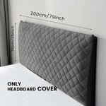 housse tête lit grise quiltée épaisse douce protection textile moderne chambre confort