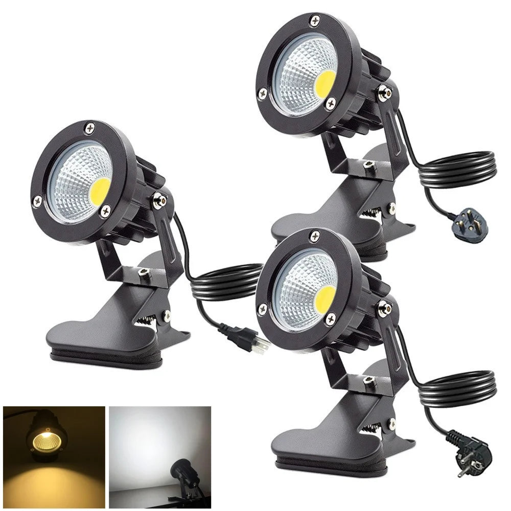 projecteur led noir moderne pinces 3000k us plug 6.6ft cable