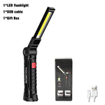 lampe travail multifonction rechargeable usb modes lumière blanche rouge jaune sécurité