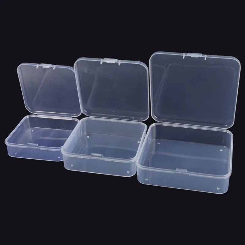 boîtes rangement transparentes clips pratique modernes 20 pièces bijoux boucles oreilles