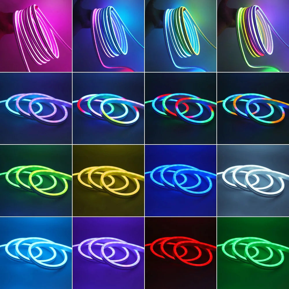 ruban lumineux flexible multicolore 84leds adressable ws2811 ip65 étanche moderne