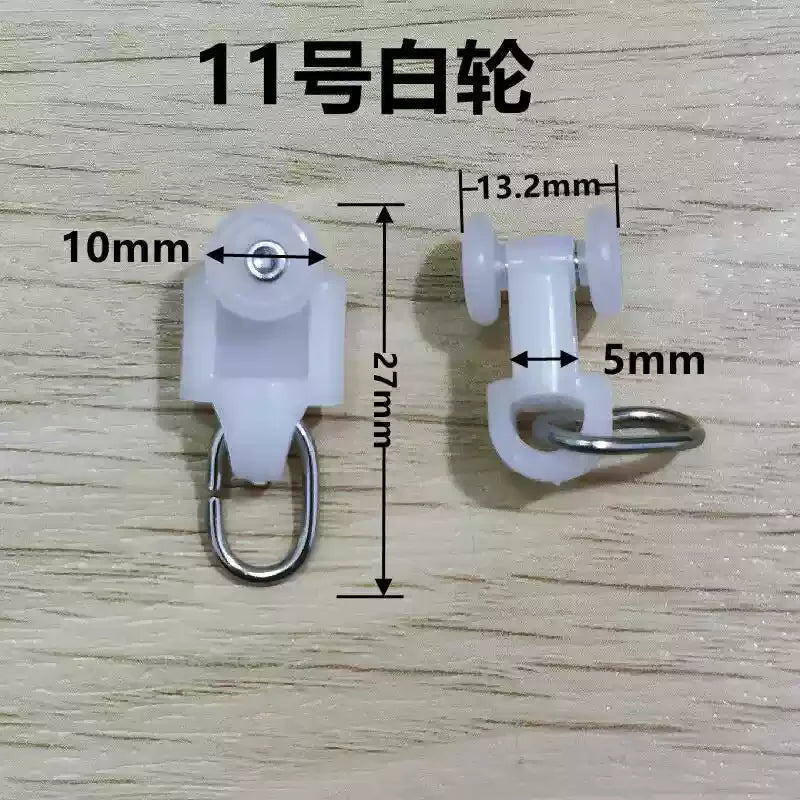 anneau métallique rondelle plastique clips rideau blanc noir rail rideau