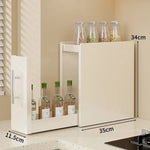 rangement cuisine blanc hexagones moderne multi usages étages poignées condiments outils