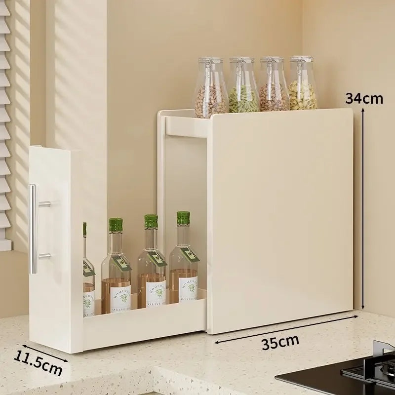 rangement cuisine blanc hexagones moderne multi usages étages poignées condiments outils
