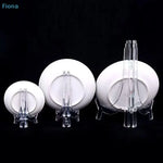 présentoir pliable transparent support assiettes clips moderne rangement domestique transparent sans motif plastique