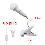 lampe pince flexible blanc moderne interrupteur tête lit table lecture