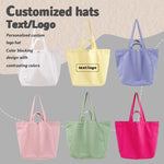 sac main décontracté polyester fermeture éclair couleurs blanc rose jaune violet vert noir
