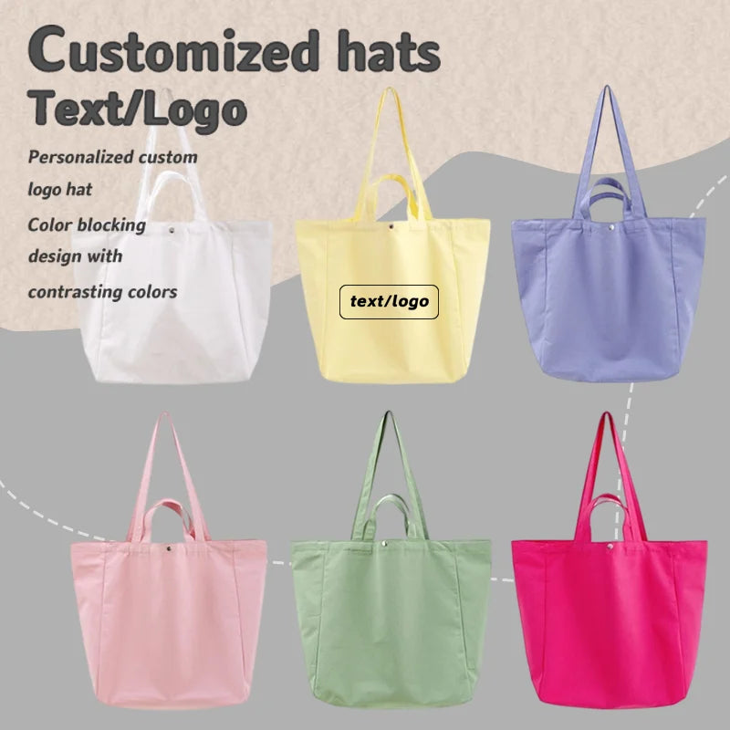 sac main décontracté polyester fermeture éclair couleurs blanc rose jaune violet vert noir
