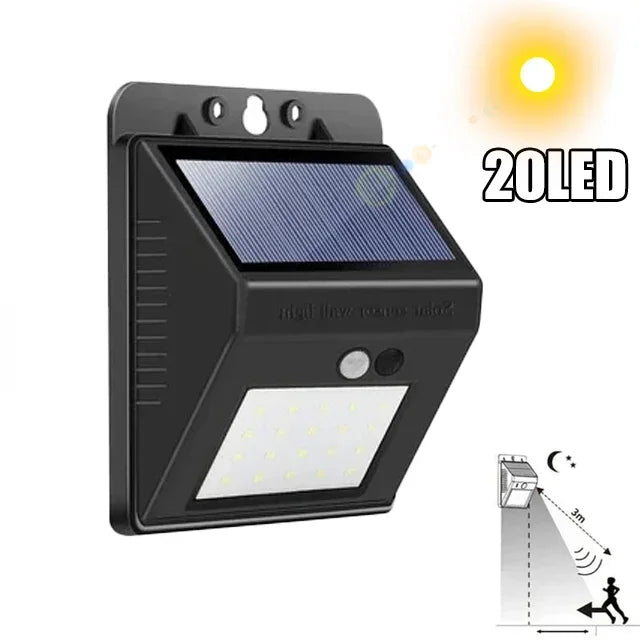 lampes solaires led détecteur mouvement moderne lot 10 noir blanc