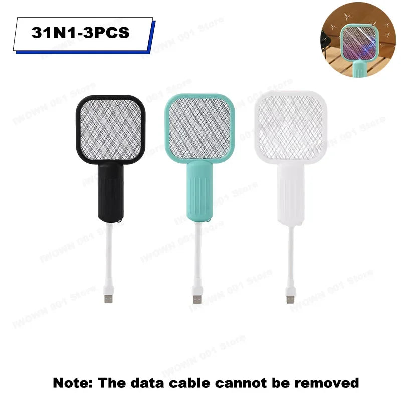 raquette anti moustiques rechargeable usb rose bleu noir blanc moderne pratique