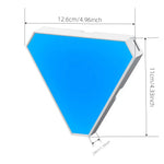 panneau lumineux modulable hexagones géométriques moderne bleu blanc jaune orange télécommande