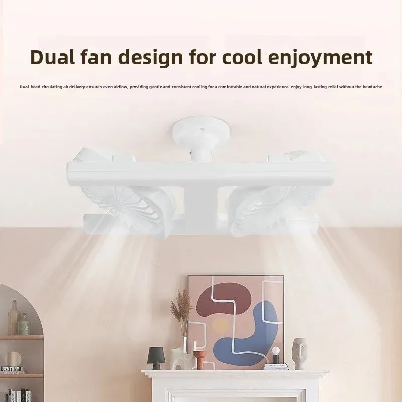 plafonnier led ventilateur double vis e27 blanc noir bleu moderne minimaliste
