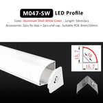 profil led noir blanc moderne 12v certification ul cem lvd rohs led ceiling profile