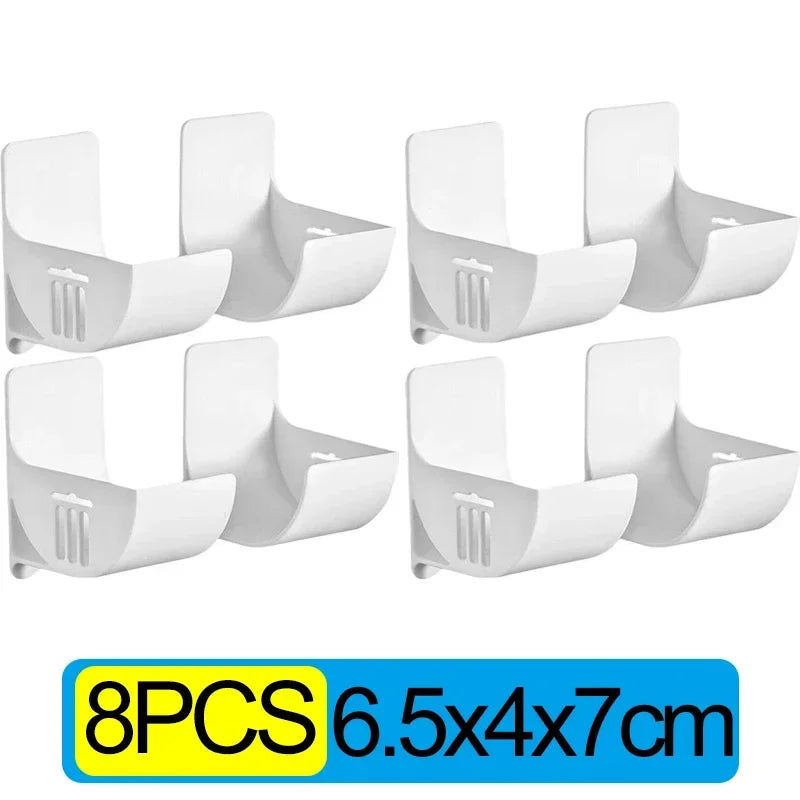 support mural sacs poubelle blanc adhésif double face facile multiple utilisations plastique moderne pratique