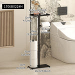 support papier toilette moderne or noir blanc imperméable salle bain multifonctionnel rangement téléphone tringle