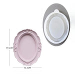 porte bijoux silicone ornements floraux classique baroque colliers or pierres noires blanc