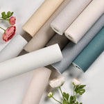 papier peint lin imitation moderne résistant l'eau sans formaldéhyde blanc beige gris bleuclair rosepâle