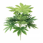 plantes artificielles vertes extérieures décoration jardin feuilles naturelles modernes tringle fixations textures variées