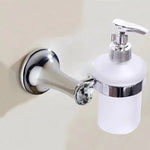 accessoires salle bain chrome moderne porte serviettes porte savon porte papier toilette fixations murales