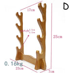 support rangement double bois massif épée trompette simple salon texture bois naturelle