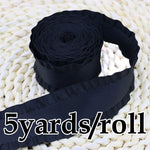 ruban satin rose clair bord frangé yards élégant déco opacité double face
