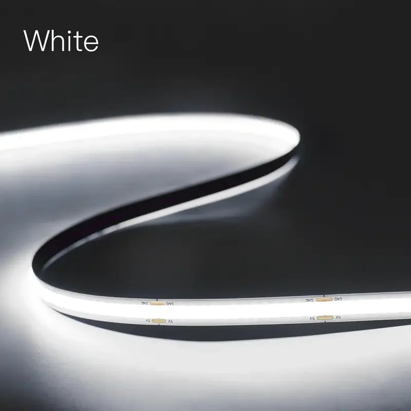 ruban led flexible blanc moderne interrupteur tactile adhésif guide luminosité usb alimentation minimaliste