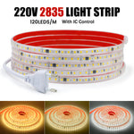 Ruban LED 220V flexible étanche enroulé sur support