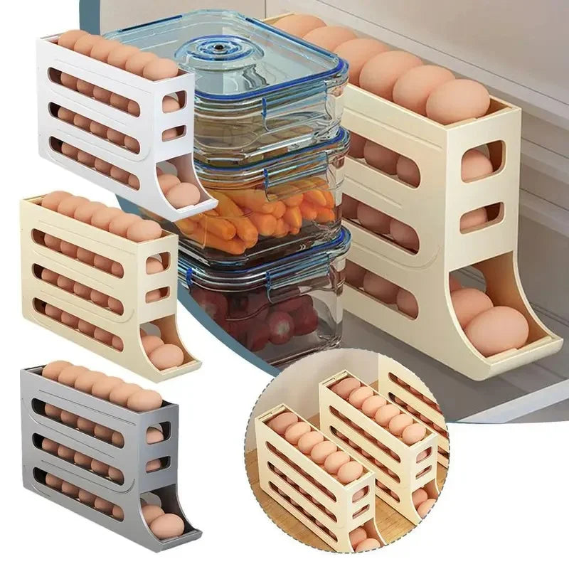 boîte rangement œufs plastique abs blanc beige gris moderne minimaliste pratique durable cuisine