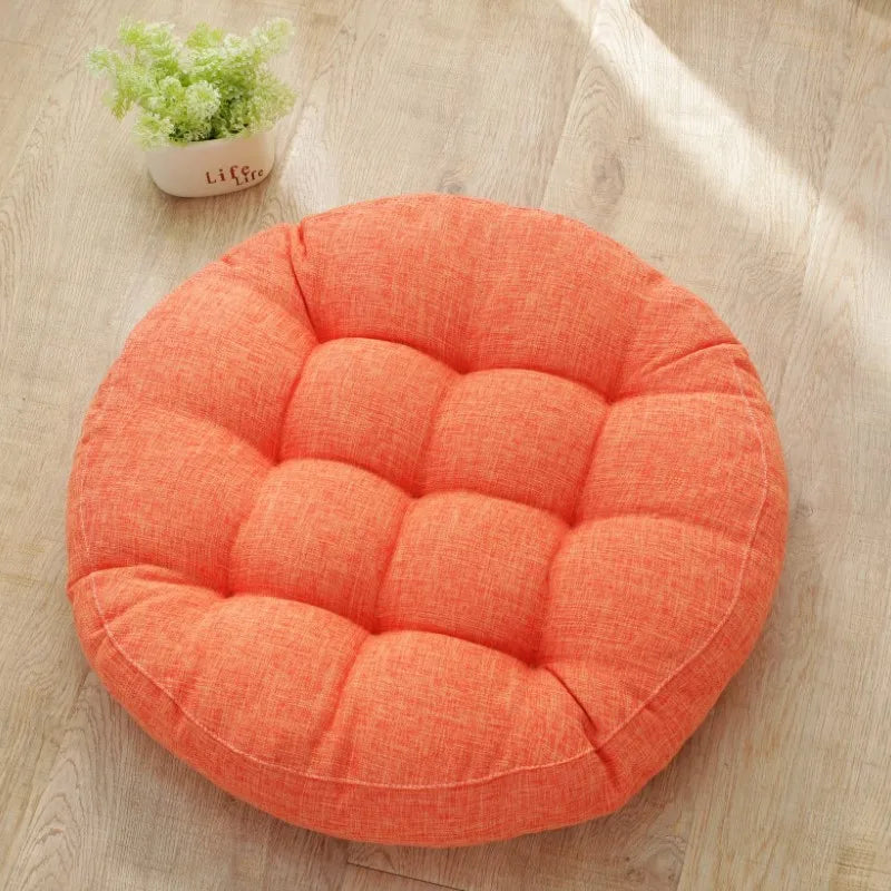 coussin rond solide moderne couleur rose vert bleu marron orange gris 55cm 47cm 42cm