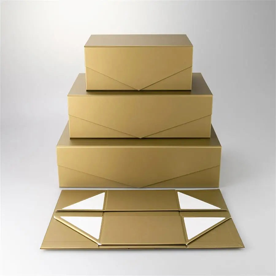 Lot de 2 boîtes cadeau noires et blanches
