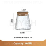 vases plantes verre transparent moderne minimaliste couvercle liège base bois