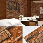panneaux decoratifs murals multicolores aspect pierre naturelle modernes adhesifs 35x38.5cm deco rouleau