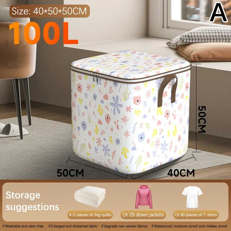 boîte rangement enfant rose bleu clair gris ours coeurs fleurs cute happy poignées détachables