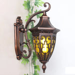 lampe murale classique vintage ornements floraux bronze jaune fixée mur vis douille chambre cuisine