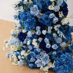 arche décorative fleurs artificielles bleu blanc extérieur intérieur décoration maison événement