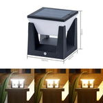 lampe solaire moderne blanc noir ip65 led 5v abs autonomie vis fixationextérieur